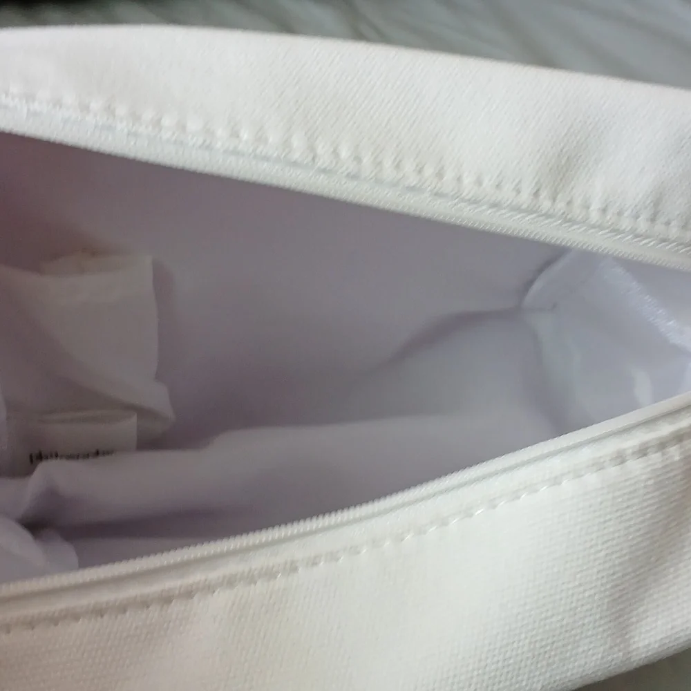 Philosophy White Toiletry Bag with Minimalist Design